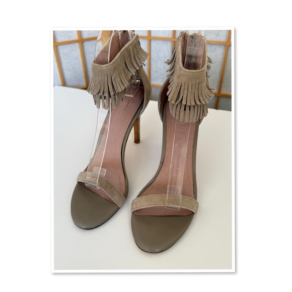 Joie Alek Fringe Ankle Strap Heels - Picture 2 of 10